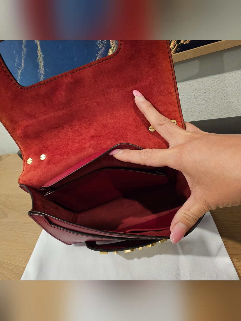 Dior J'ADIOR Shoulder Bag in Deep Red with Gold Hardware - Picture 10 of 10